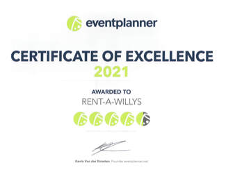 Certificate of excellence EventplannerFoto